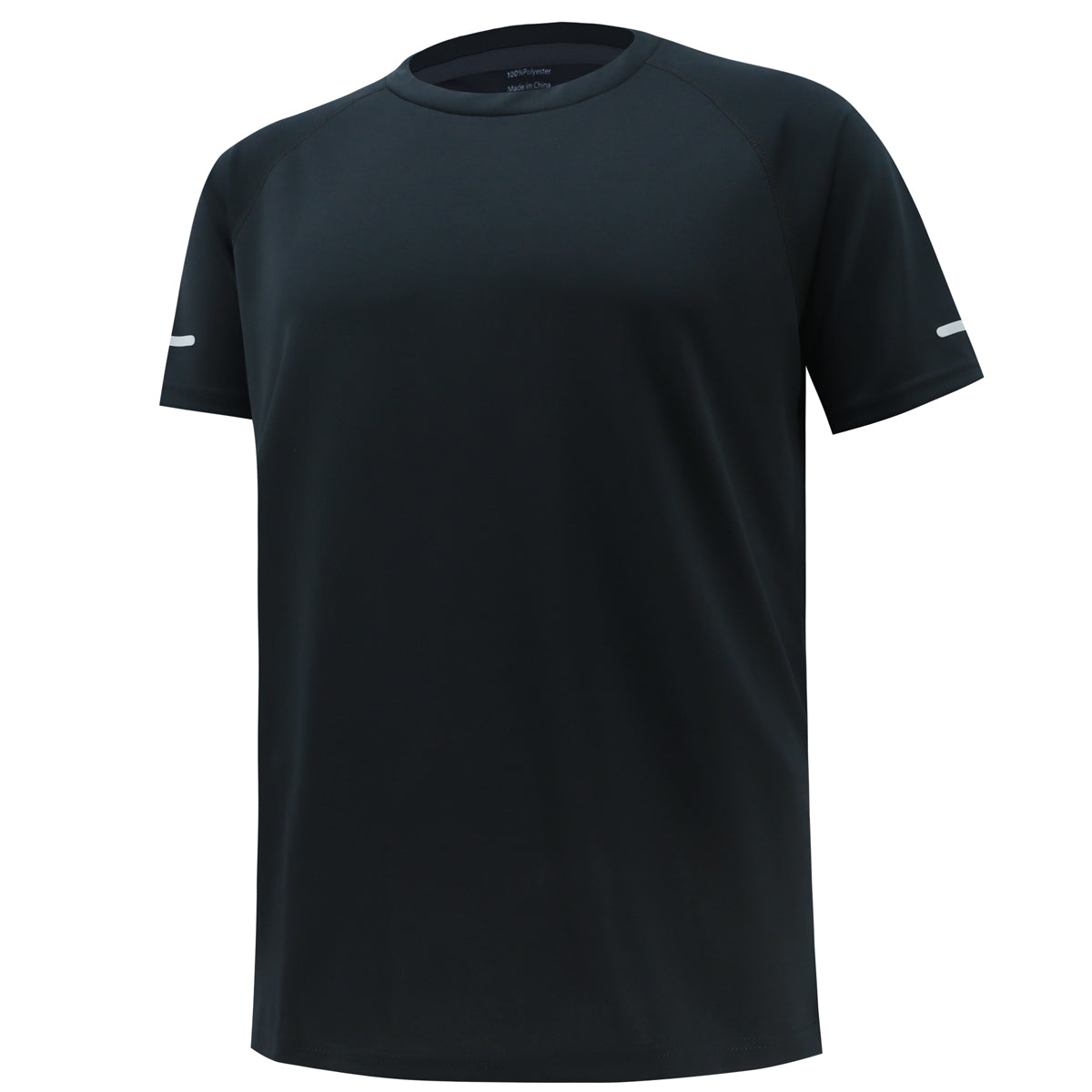 Black 150-Pack Men's Athletic Running Shirts – Quick-Dry, Breathable Gym Tees for Active Lifestyles