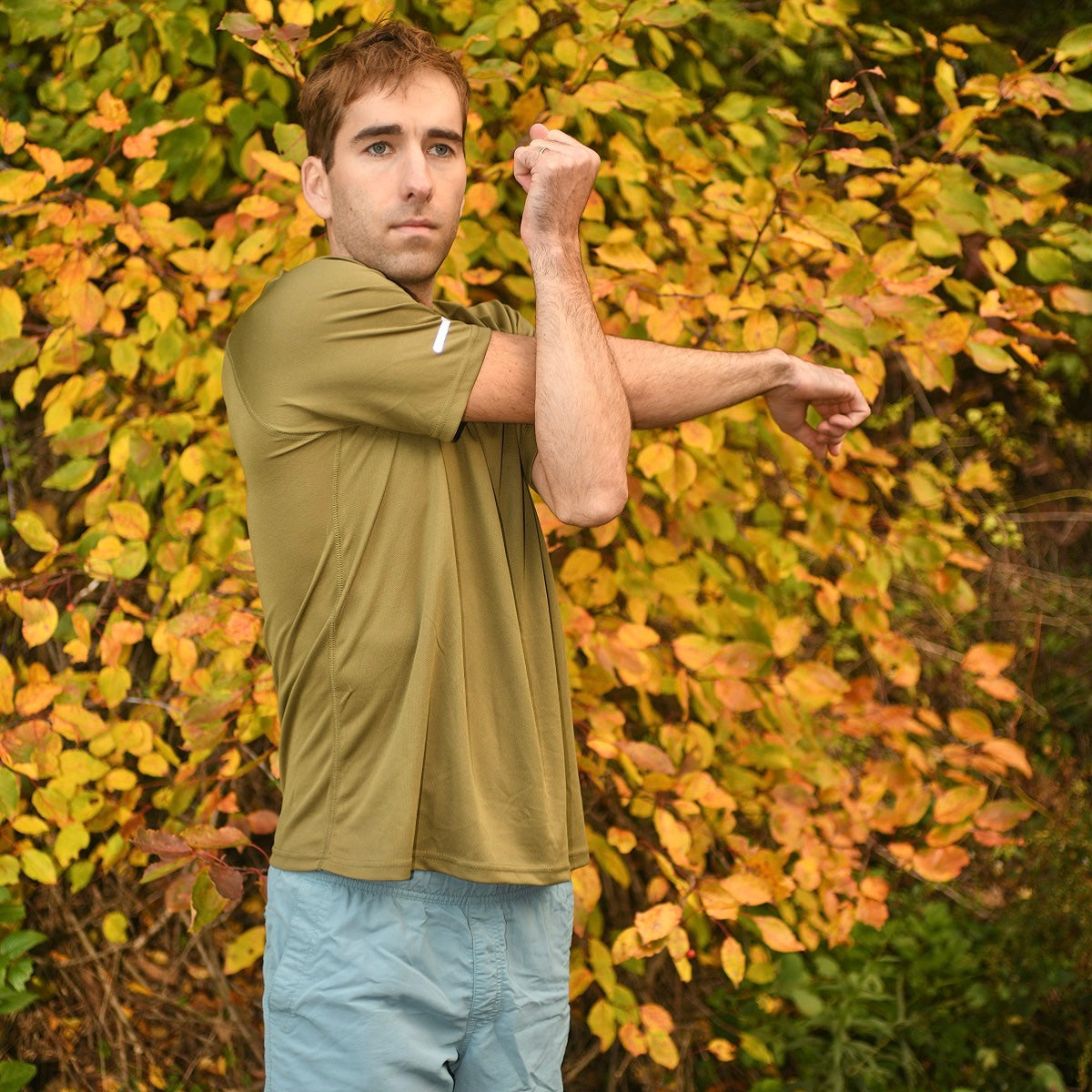 Green Quick-Dry Polyester Gym Tee 150-Pack – Ideal Workout & Running Shirts for Men