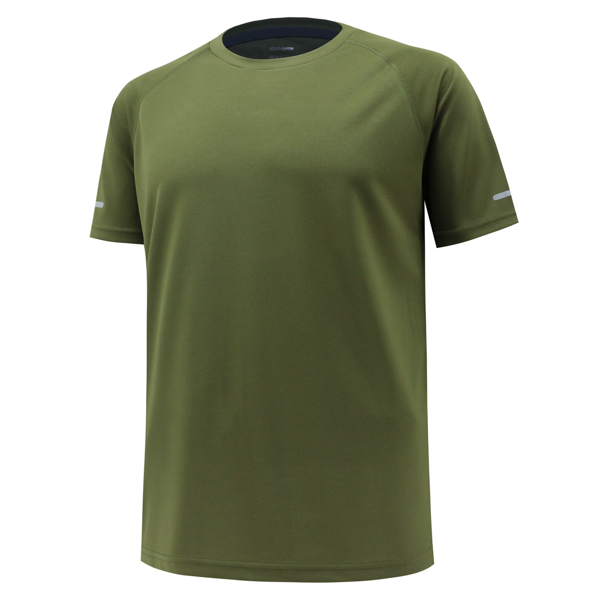 Green Quick-Dry Polyester Gym Tee 150-Pack – Ideal Workout & Running Shirts for Men