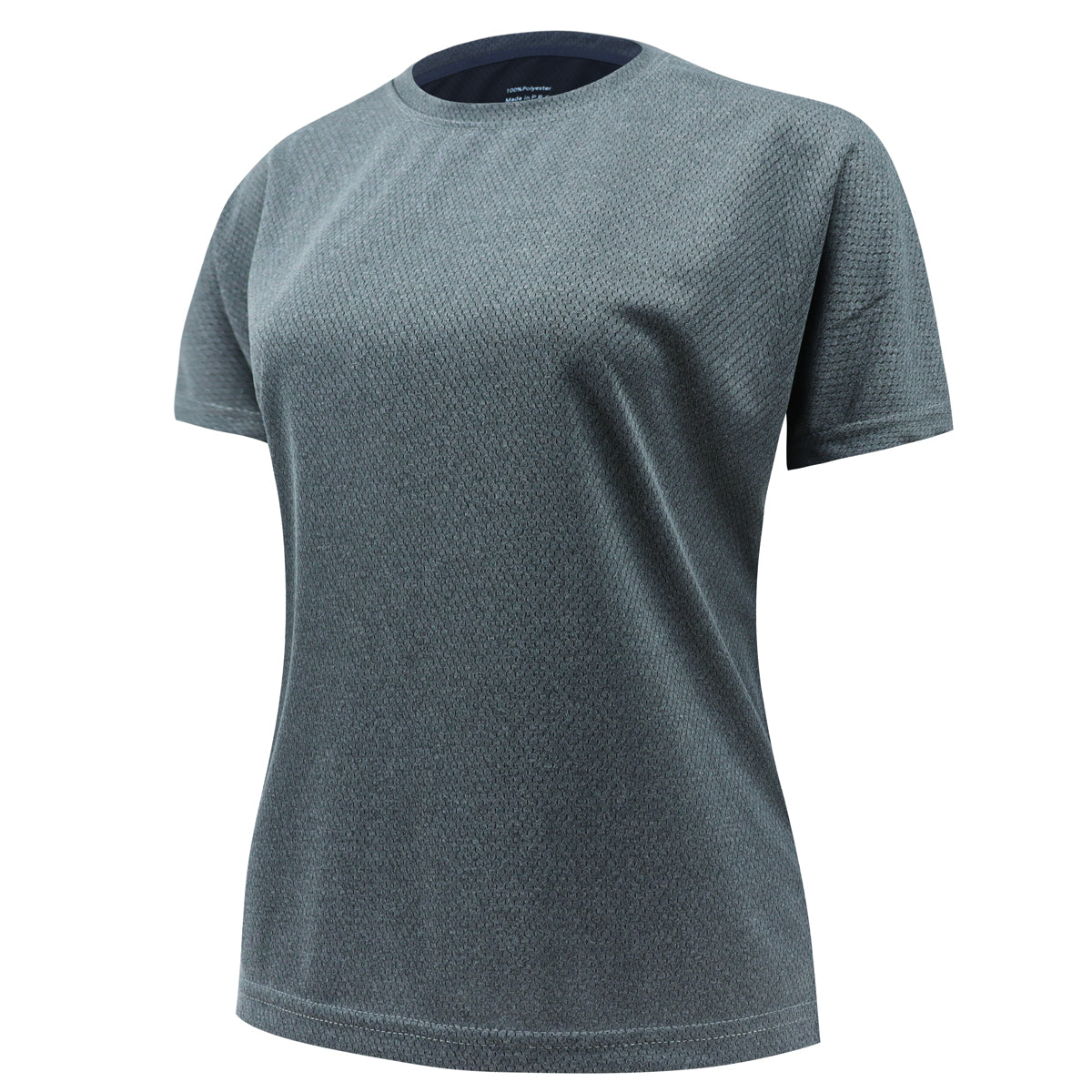 Gray Workout Shirt for Women – Breathable, Moisture-Wicking, and Quick-Drying