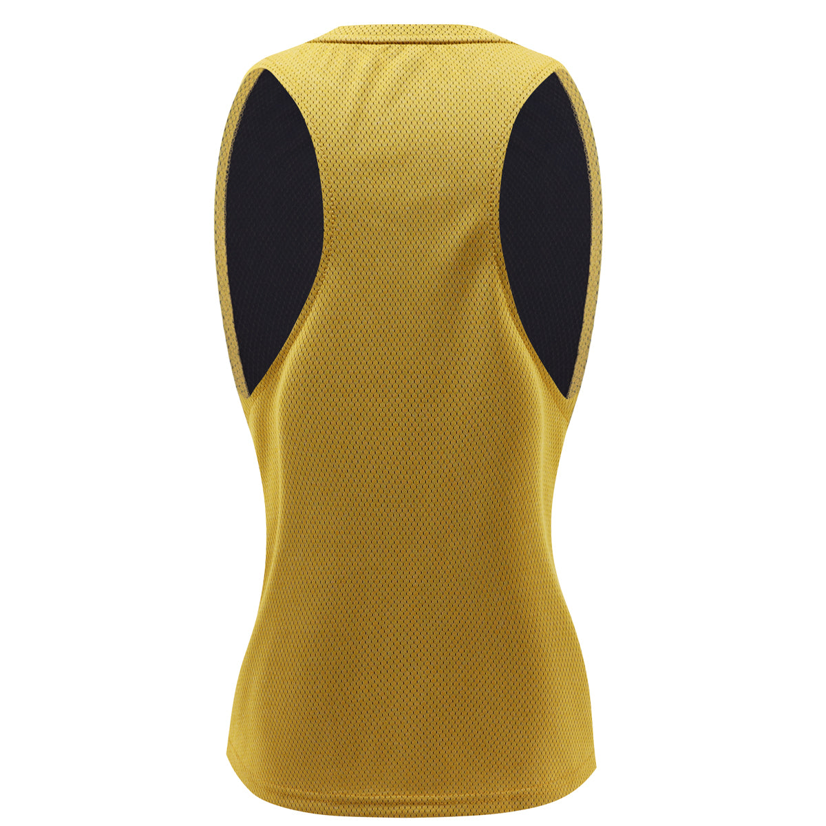 Yellow Gym Racerback High Neck Tank Top for Women – Full Range of Motion with Sweat-Wicking Fabric