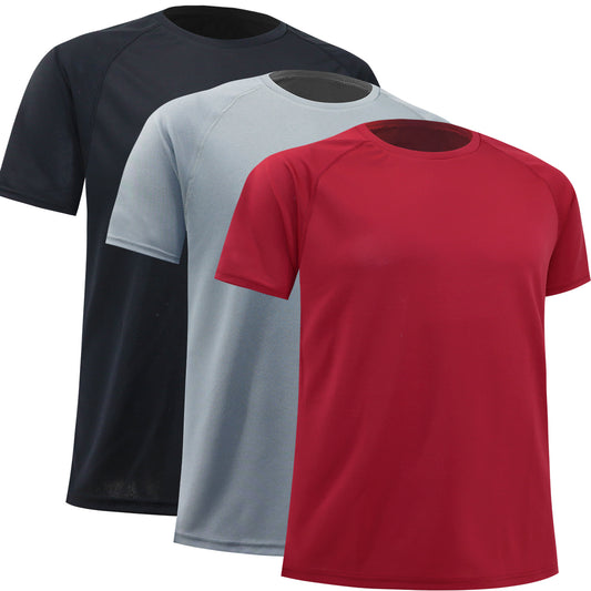 3 Pack Gym Tee with Sweat-Wicking Technology for a Cool Workout