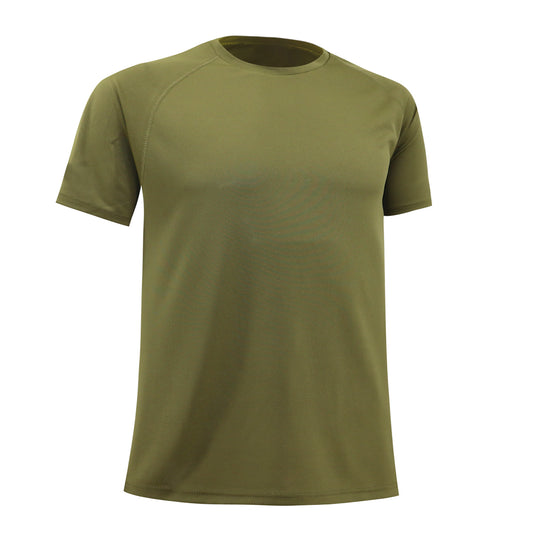 Dark green Lightweight Running Shirt for Enhanced Breathability and Speed