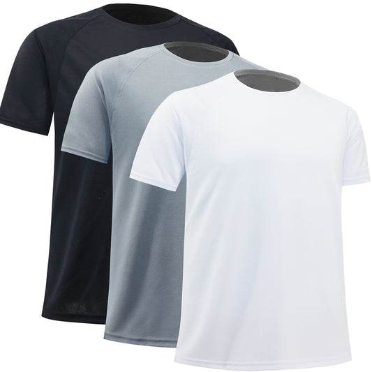 3 Pack Moisture-Wicking Workout Sweatshirt for All-Day Comfort and Performance
