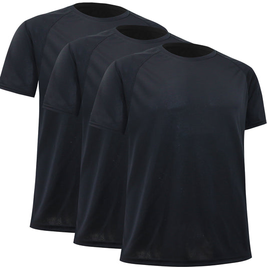 3 Pack Premium Gym Shirt with Moisture-Wicking Fabric for a Dry Workout