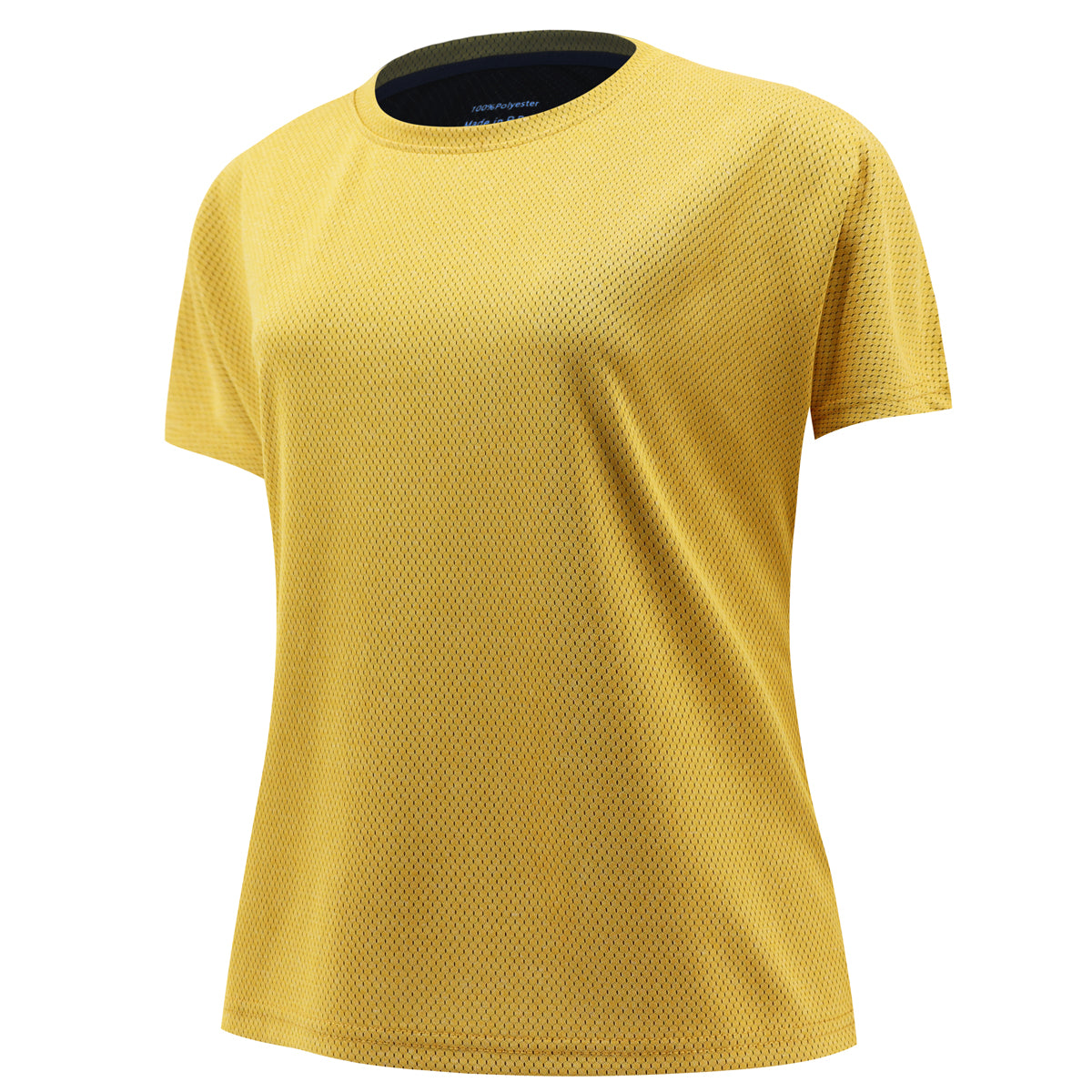 Yellow Workout Tee for Women – Stylish, Sweat-Wicking, and Breathable